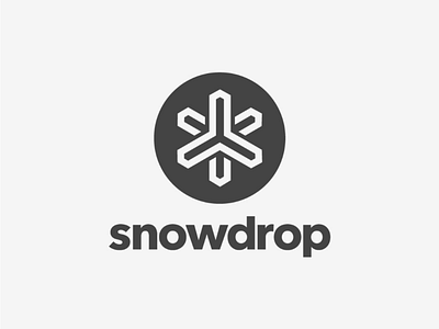 Snowdrop concept daily logo challenge design designer icon logo logo design minimal snow typography