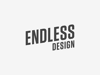 Endless Design logo balck and white concept design designer icon logo logo design logo mark mark minimal minimalist simple type typography