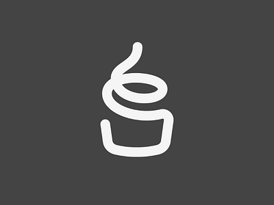 Cupcake concept cupcake design designer food line logo logo design mark minimal minimalist monoline simple