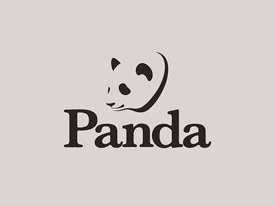 Panda Logo animal brand branding design graphic design illustration logo logo design minimal minimalism minimalist panda simple