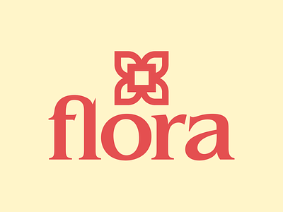 Flora Logo brand branding design flora flower graphic design identity logo minimal minimalism minimalist pedal plant shop simple