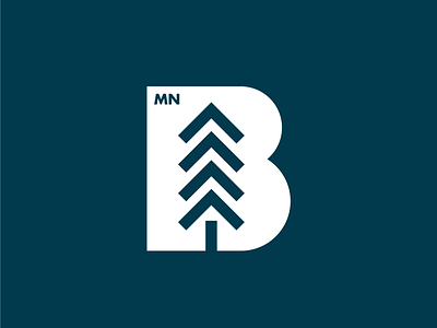 Bloomington Minnesota b bloomington branding city design graphic design logo minimal minnesota mn modern nature simple tree
