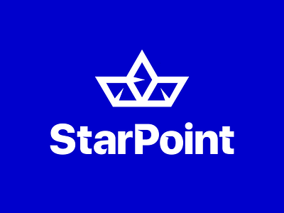 Starpoint Logo boat brand branding design graphic design logo minimal minimalism minimalist modern paper boat simple star starpoint