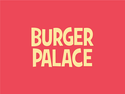 Burger Palace branding burger design fast food graphic design icon illustration logo minimal minimalism minimalist simple type typography