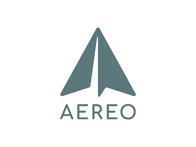 Aereo Logo graphic design logo logo design logos paper airplane