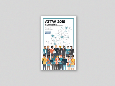 ATTW 2019 Conference Design academic attw logo design minimal minimalism minimalist pittsburgh poster poster design posters school simple