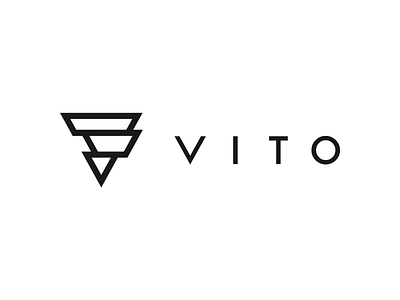 Vito Logo app design geometry graphic design logo logo design logos minimalism minimalist simple type typography