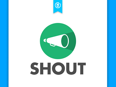 SHOUT logo branding design graphic design logo logos minimal minimalism minimalist shout typography