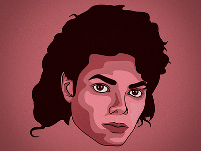 Michael Jackson Illustration adobe illustrator illustartion illustrator michael michael jackson minimal minimalism minimalist portrait simple