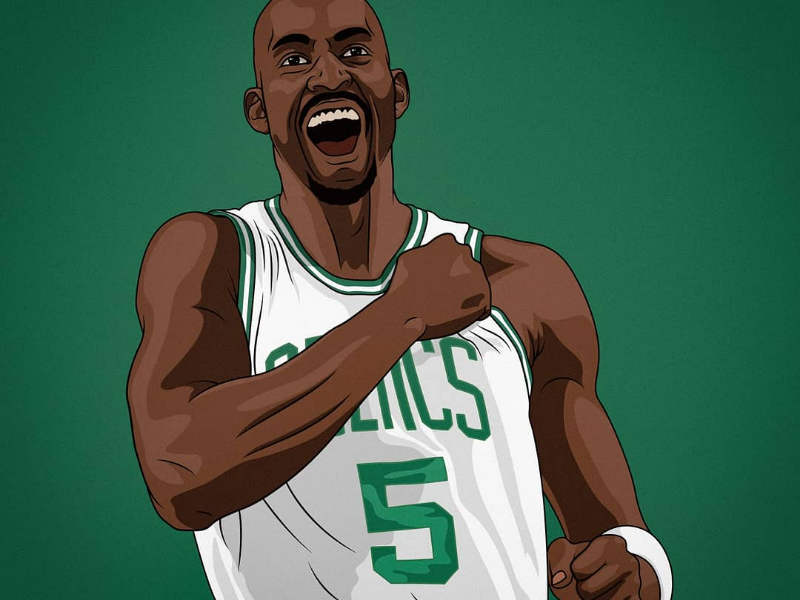 Kevin Garnett Illustration by Noah Langworthy on Dribbble