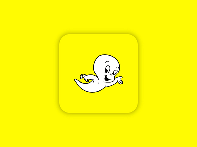 Casper the friendly Snapchat design designer logo logos mark minimal minimalism minimalist simple snapchat