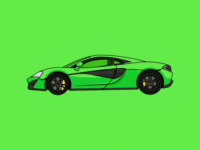 McLaren 570s 570s simple poster mclaren minimalist minimalism minimal illustration icon car design concept