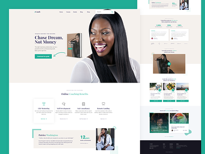 eCoach - Life Coach & Trainer XD PSD Template author business coach coaching consulting courses creative education life coach life coaching lms minimal online course personal trainer speaker teacher teaching ui design web design writer