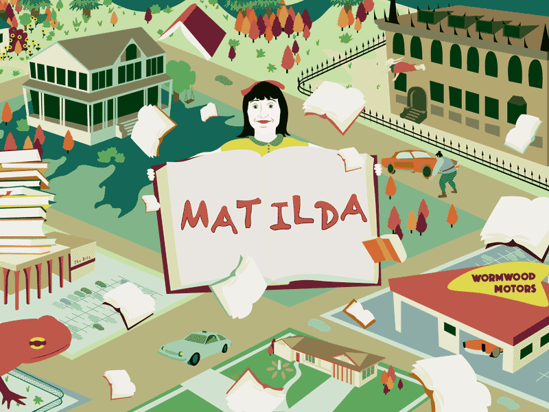 Matilda Map illustration map matilda