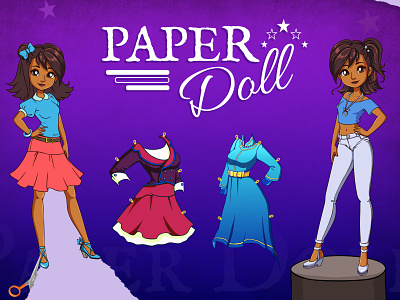 Paper Doll Book Cover book cover illustration
