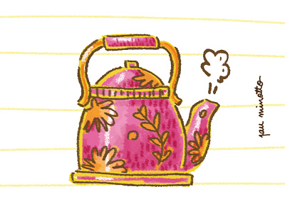 Teapot argentina casa digitalart floral hogar home house illustration ilustracion pink print team teapot tetera té