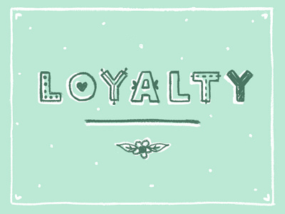 Loyalty adobe photoshop dibujo digital art drawing hand writing illustration ilustracion letra letter lettering loyalty