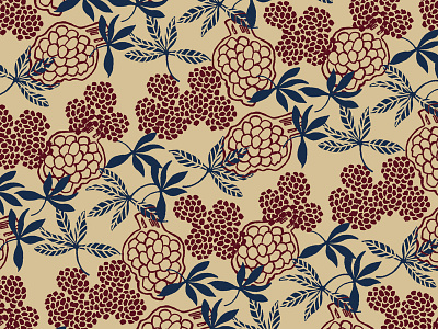 Fruity Pattern estampa estampado explore fruits fruta handmade illustration nature illustration pattern pattern design print rapport trend trendy tropical