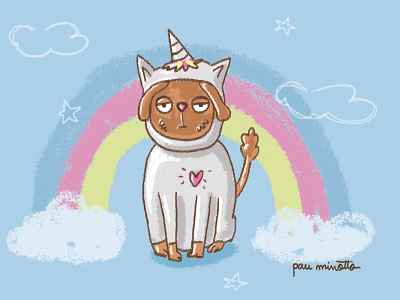 Dognicorn calendar calendario character concept creative digital art dog dognicorn draw illustration unicorn