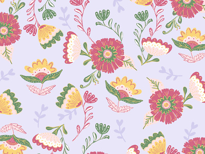 Flower Pattern digital art estampado flores flowers illustration pattern print textile