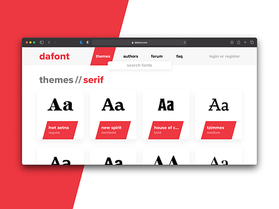 DaFont Web Concept brand branding dafont design letter logo type typeface typography ui ux web design website website concept website design