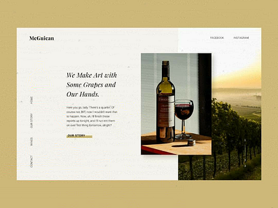 Wine Landing Concept design drinks food green inspiration interface landing light minimal ui web website wine