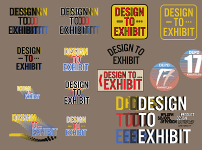 Graduation exhibit identity exploration brand design branding branding and identity exhibition logo logos