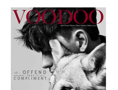 Voodoo Magazine: Patrick Wolf graphic design magazine magazine design patrick wolf patrick wolf