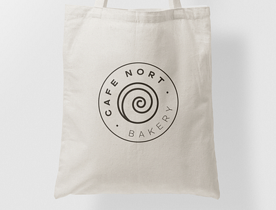 Cafe Not Branding tote bag branding cafe logo scandinavian tote bag