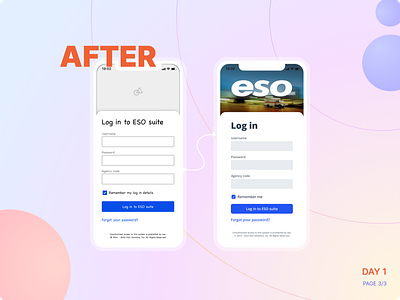 Daily UI - Log in page redesign (after) accessibility daily ui log in mobile design redesign ui ux