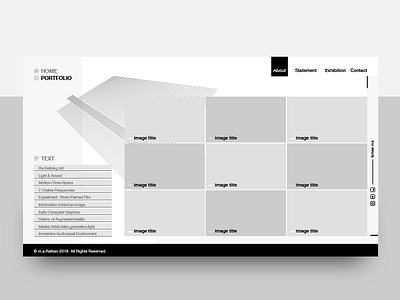 Portfolio concept_2 portfolio portfolio design ui ux web design