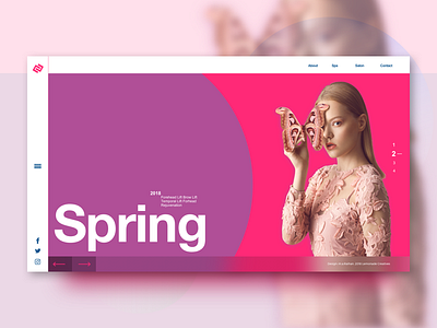 Beauty shop_Home Page concept desktop e commerce fullscreen responsive ui ux web web concept web design website