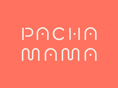Pachamama lettering logo