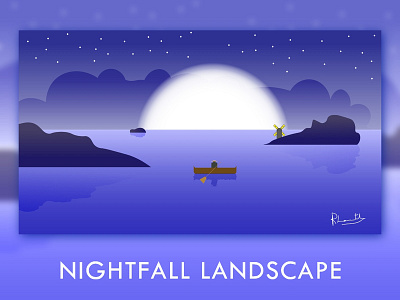 Nightfall Landscape