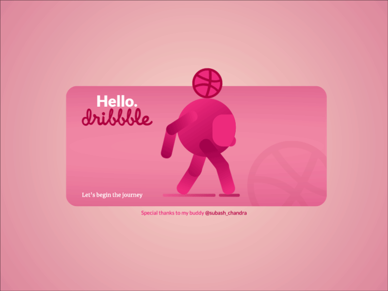 1st Shot 1st animation dribbble first shot gif shot walking