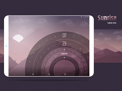 Background Time app background calendar mobile sunrise time