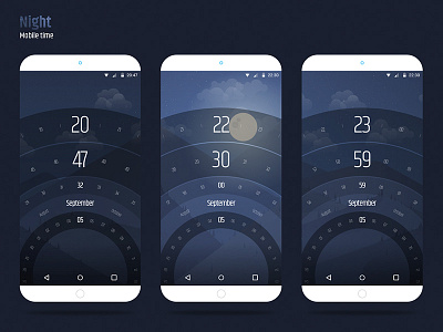 Background Time app background calendar mobile night time