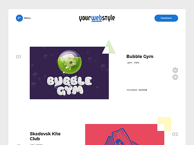 Yourwebstyle Portfolio. Landing Page icons landing. page portfolio site style vector web