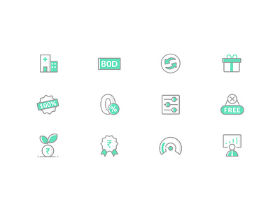 Icon set for ETMONEY etmoney finance app icons icons design icons set