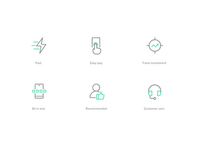 icons customer care etmoney fast icon set iconography recommended track