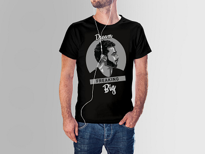 Digital portrait black and white design illustration portrait illustration t shirt design typography vector