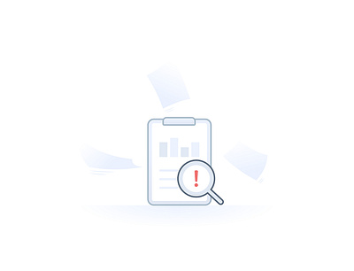 Credit report not found ( ETMONEY APP) credit score design error etmoney icons illustration paper report report not found search ui ui illustration vector