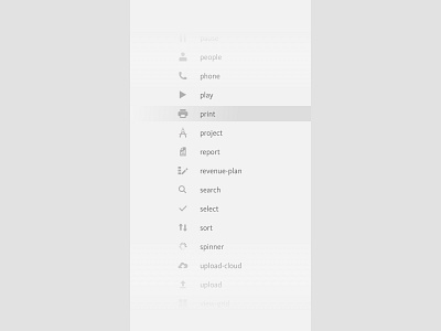 Icon list icons menu menu design standards