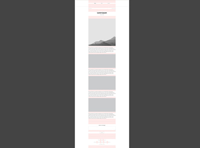 Story layout centered guide minimal design page layout web page