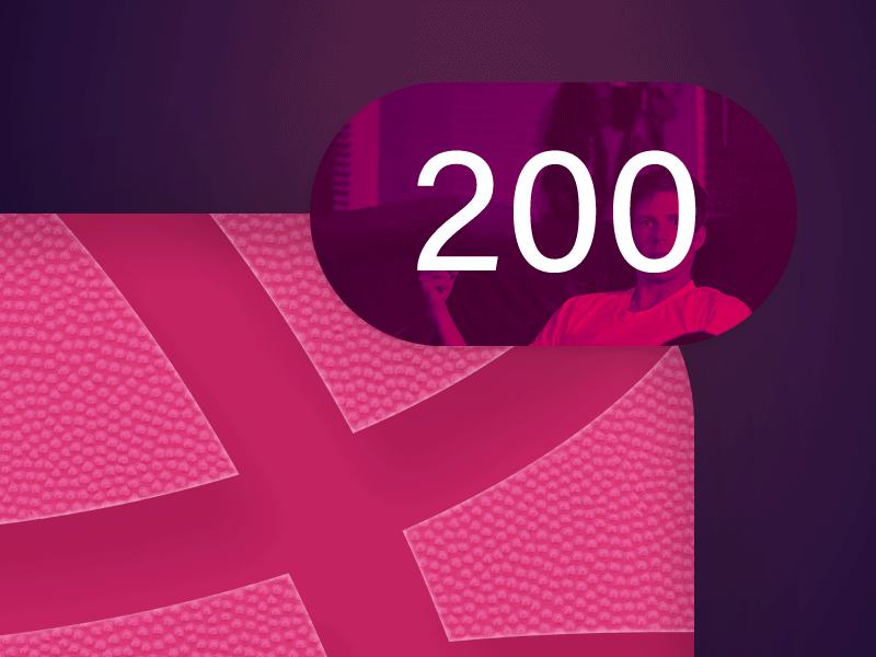 200 subscribers! video animation 200 dribbble thank you agency followers subscribers