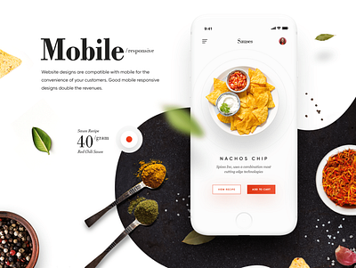 Restaurant Web & App Design app burger food pizza restaurant spicy typography ui ux web webdesign website