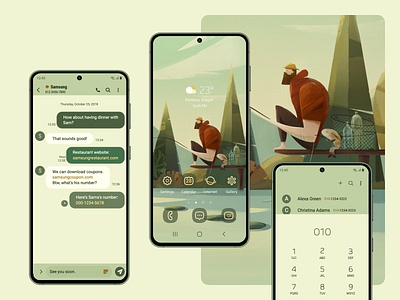 Samsung One UI 4.0 Theme Design