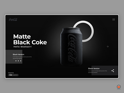 Black Matte Cocacola Website