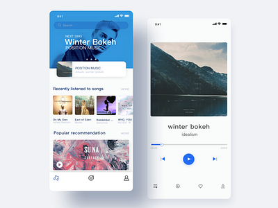 music app uidesign 音乐