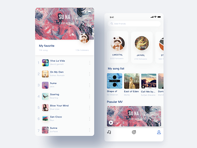 MUSIC APP music uidesign